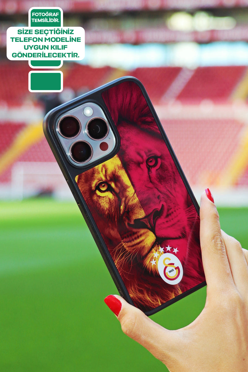 Galatasaray 5 Yıldız Parçalı Aslan Telefon Kılıfı