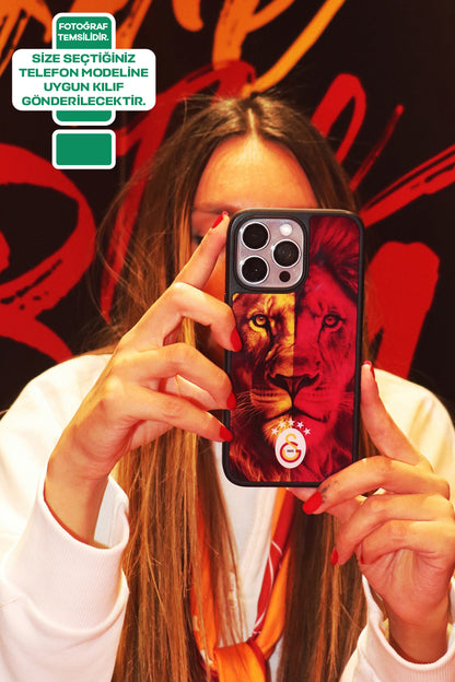 Galatasaray 5 Yıldız Parçalı Aslan Telefon Kılıfı