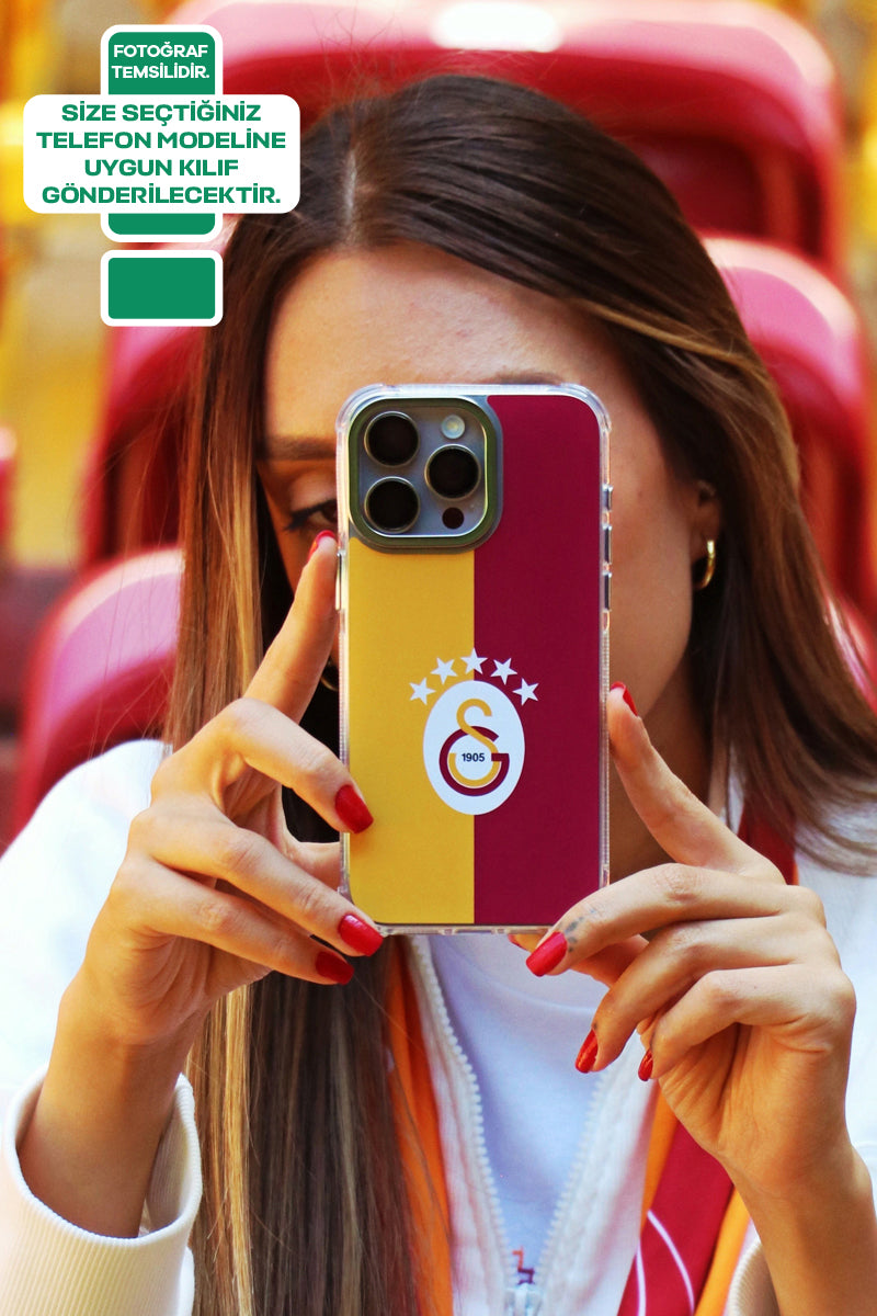 Galatasaray 5 Yıldız Parçalı Bayrak Telefon Kılıfı