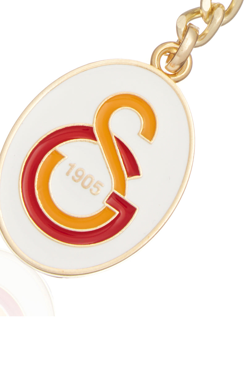Galatasaray 5 Yıldız Salkım Gold Metal Anahtarlık
