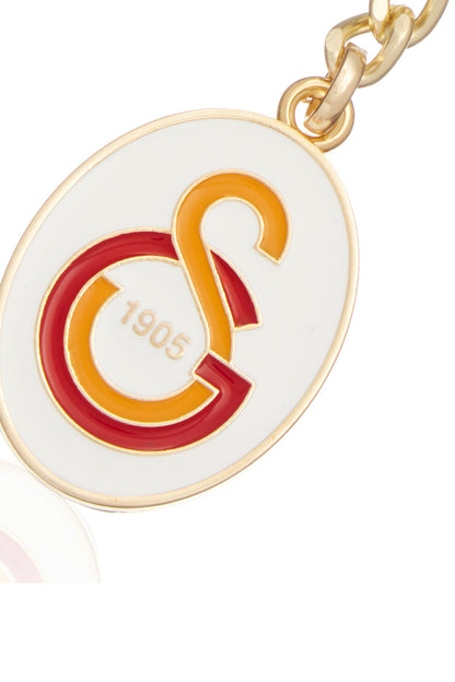 Galatasaray 5 Yıldız Salkım Gold Metal Anahtarlık