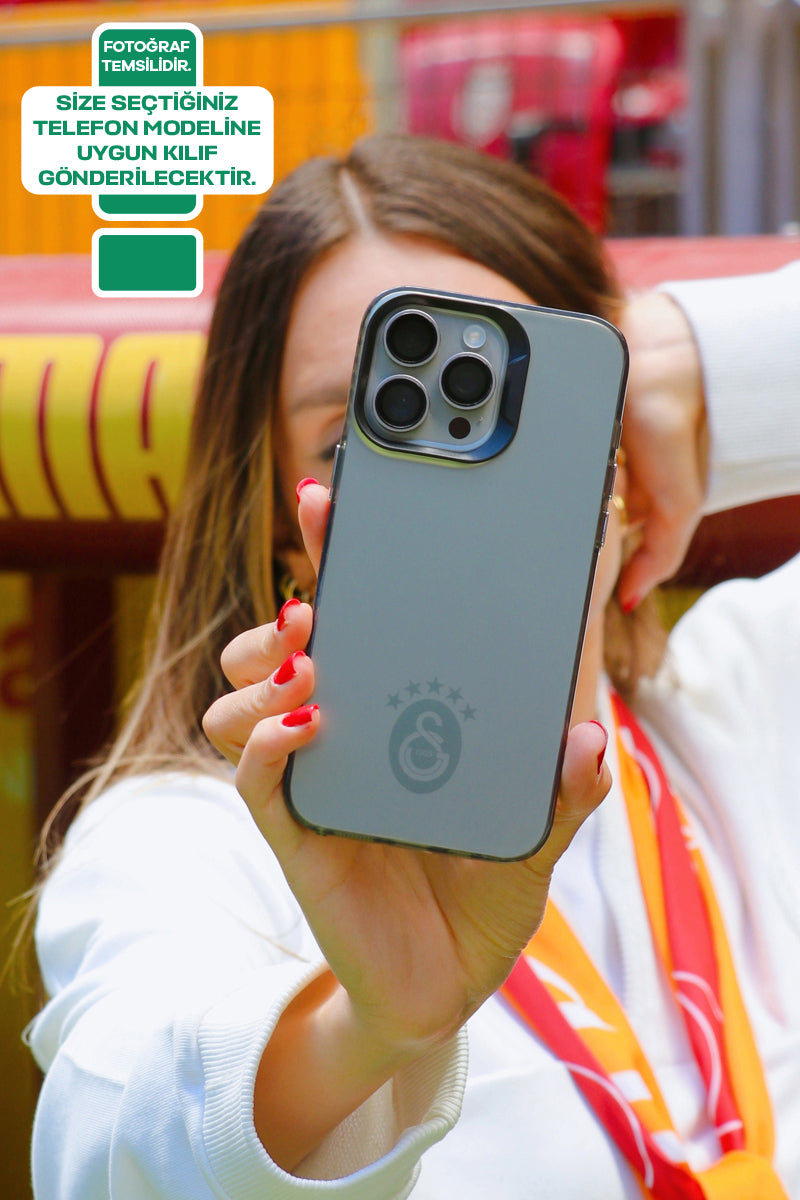 Galatasaray 5 Yıldız Tek Renk Arma Premium Telefon Kılıfı