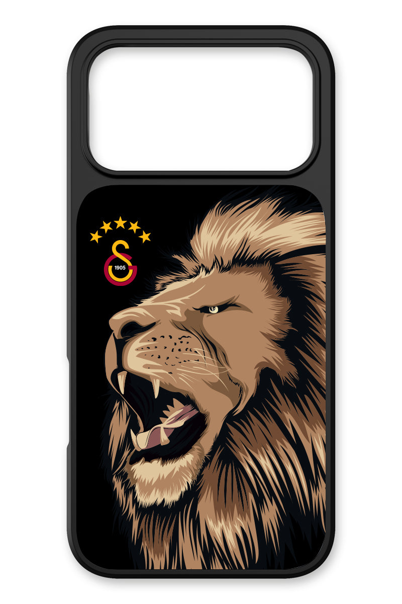 Galatasaray Aslan Gibi Kükre Cam Telefon Kılıfı