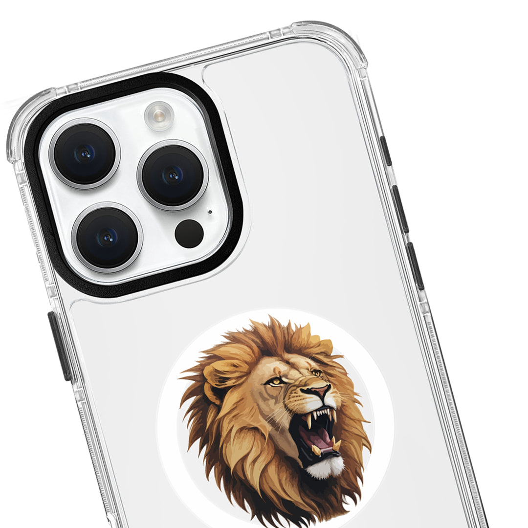Galatasaray Aslan Kükre Arma Magsafe Şeffaf Telefon Kılıfı