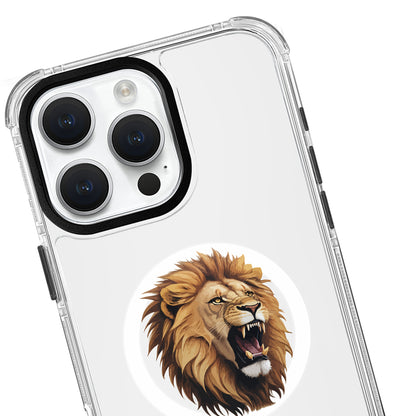 Galatasaray Aslan Kükre Arma Magsafe Şeffaf Telefon Kılıfı