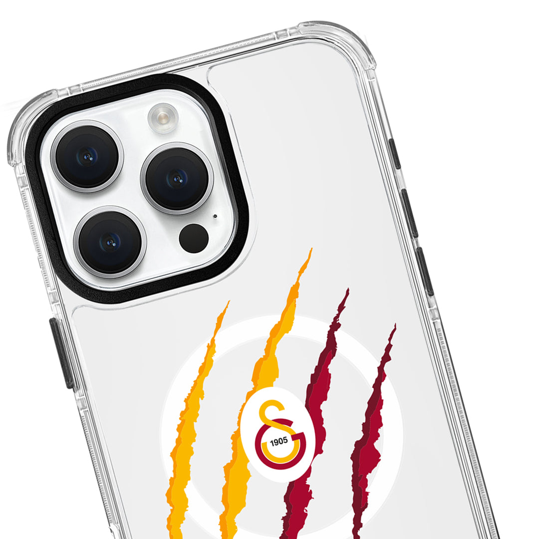 Galatasaray Aslan Pençe Magsafe Şeffaf Telefon Kılıfı