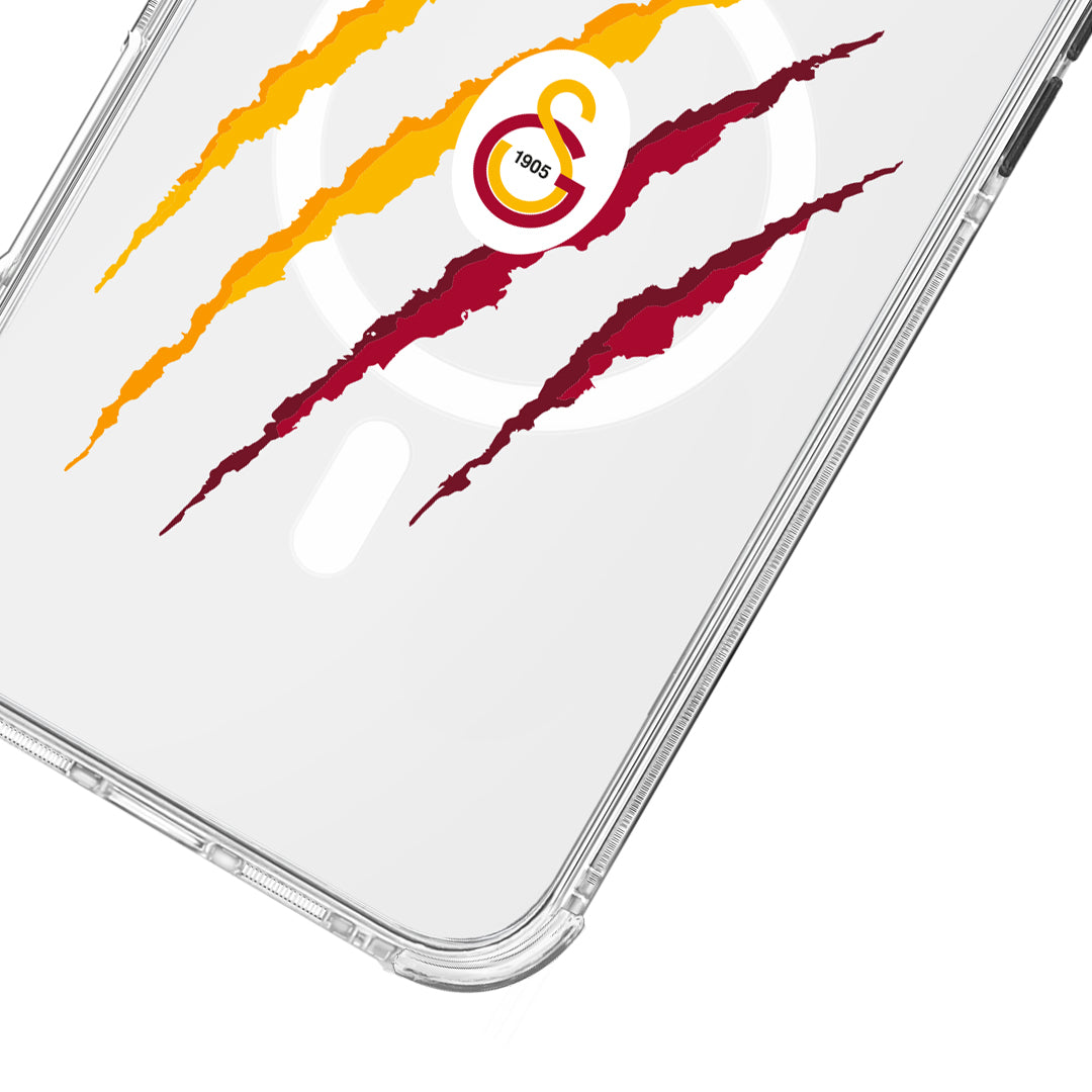 Galatasaray Aslan Pençe Magsafe Şeffaf Telefon Kılıfı