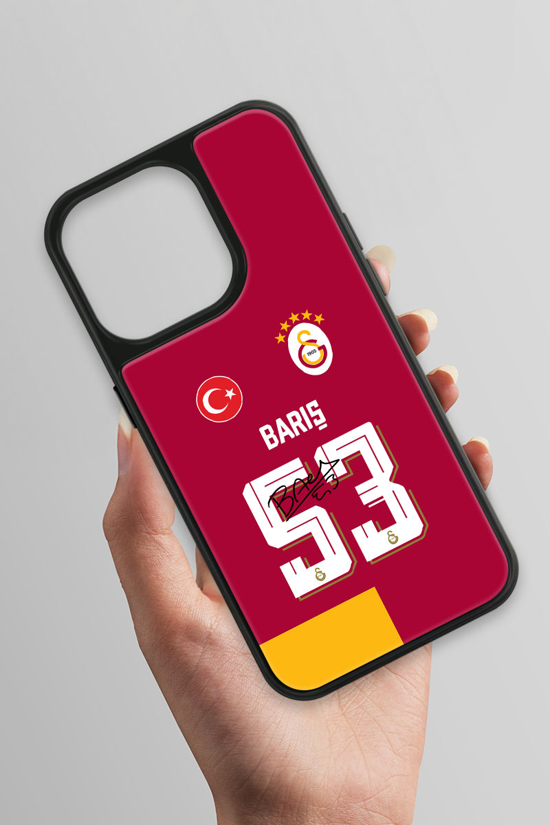 Galatasaray iPhone 13 Pro Cam Kılıf Parçalı Forma