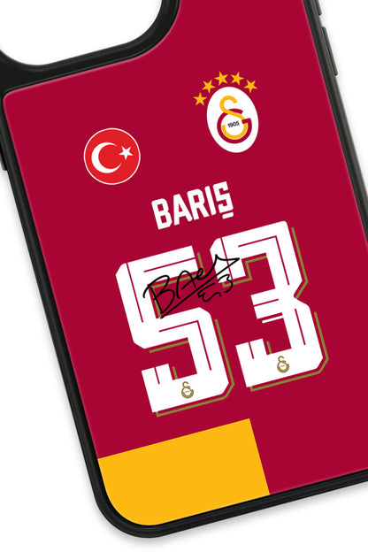 Galatasaray Barış Alper Yılmaz 53 Forma iPhone 14 Pro Cam Kılıf