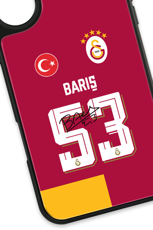 Galatasaray Barış Alper Yılmaz Parçalı Forma Cam Telefon Kılıfı