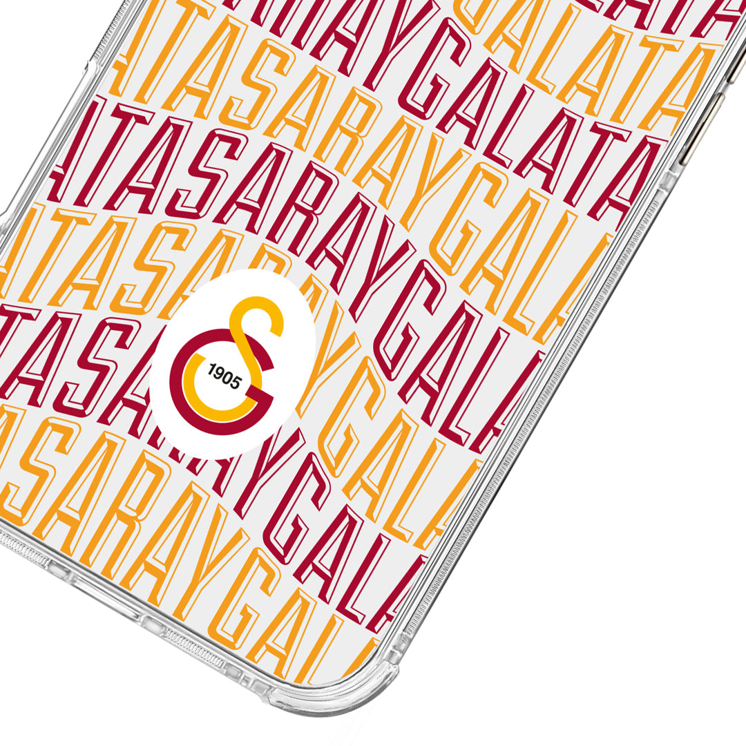 Galatasaray Bayrak Metin Şeffaf Telefon Kılıfı