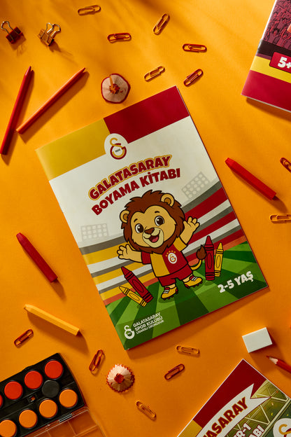 Galatasaray Boyama Kitabı Küçük Aslan 2-5 Yaş - Lisanslı Orijinal
