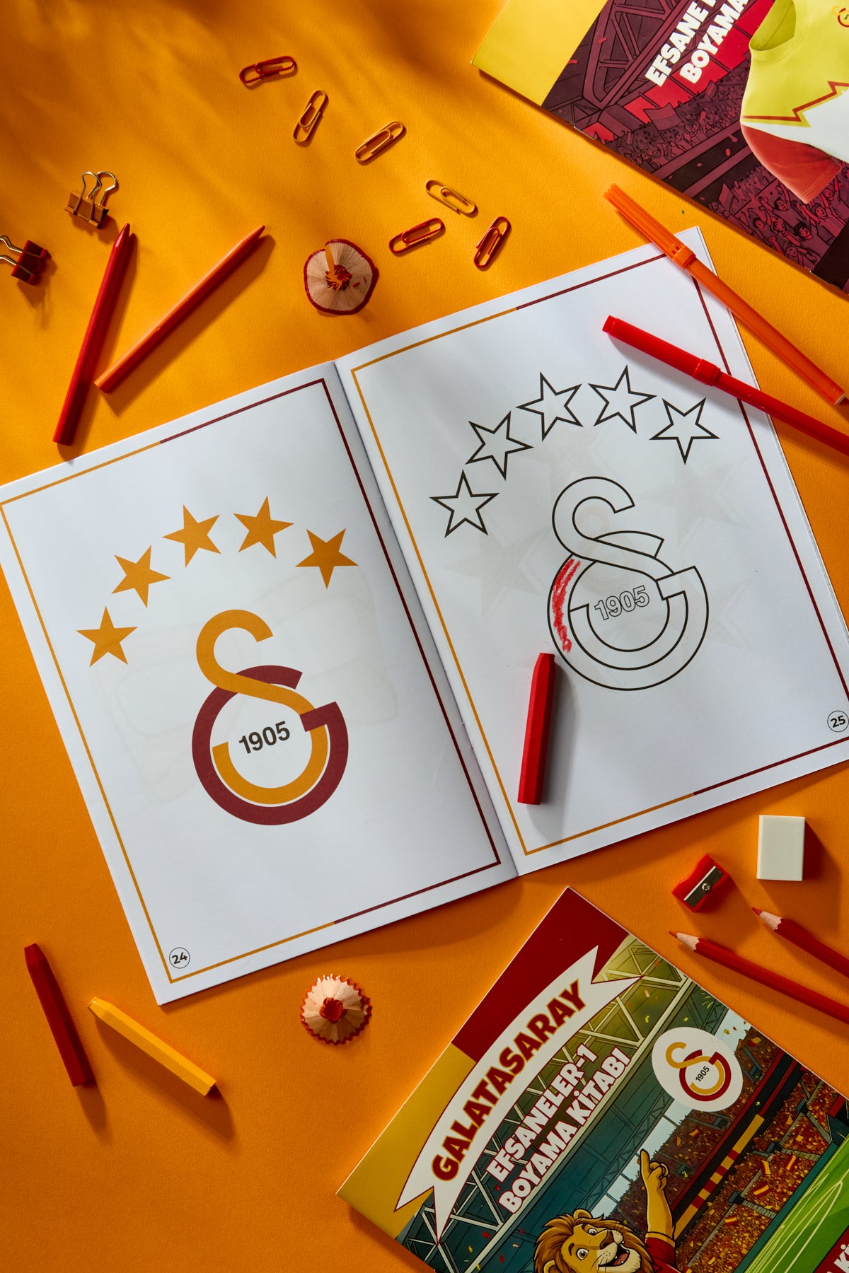 Galatasaray Boyama Kitabı Küçük Aslan 2-5 Yaş - Lisanslı Orijinal