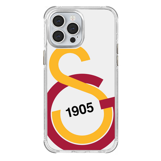 Galatasaray Büyük Logo Şeffaf iPhone 13 Pro Max Telefon Kılıfı