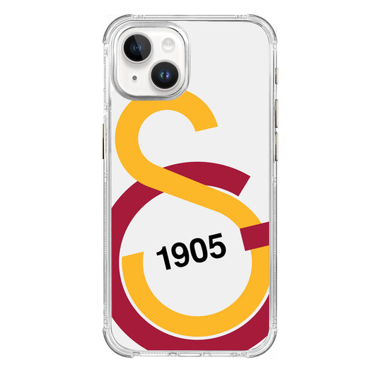 Galatasaray Büyük Logo Şeffaf iPhone 15 Pro Telefon Kılıfı