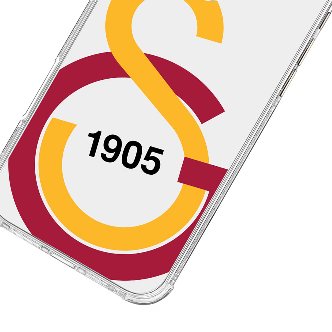 Galatasaray Büyük Logo Şeffaf iPhone 16 Pro Max Telefon Kılıfı