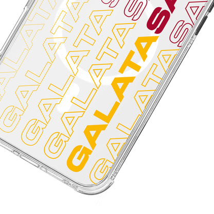 Galatasaray Dikey Metin Şeffaf Telefon Kılıfı