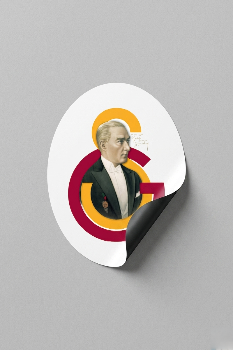 Galatasaray Duvar Sticker Atatürk - Lisanslı Orijinal