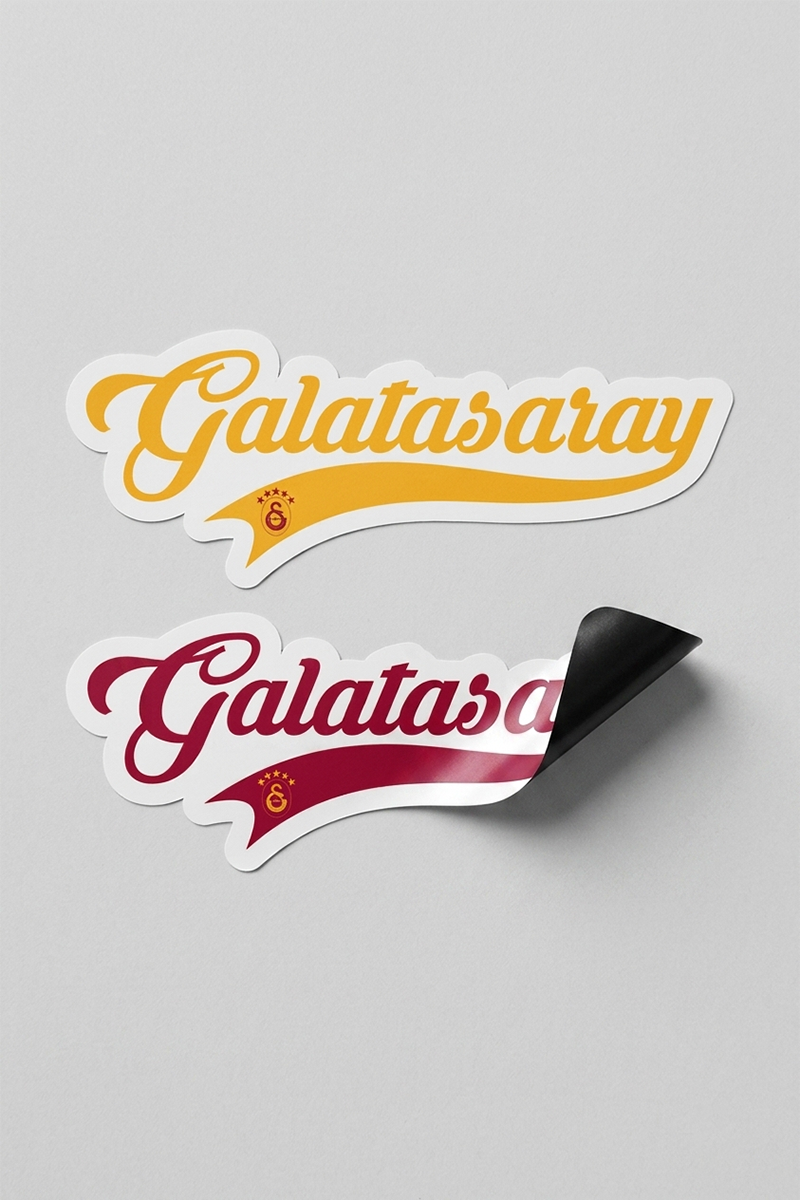 Galatasaray Duvar Sticker El Yazı - Lisanslı Orijinal