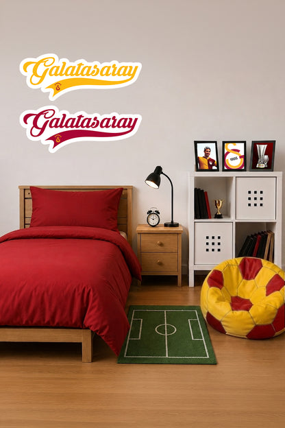 Galatasaray Duvar Sticker El Yazı - Lisanslı Orijinal