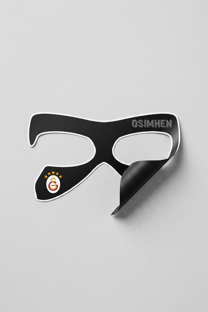 Galatasaray Duvar Sticker Osimhen Maske - Lisanslı Orijinal