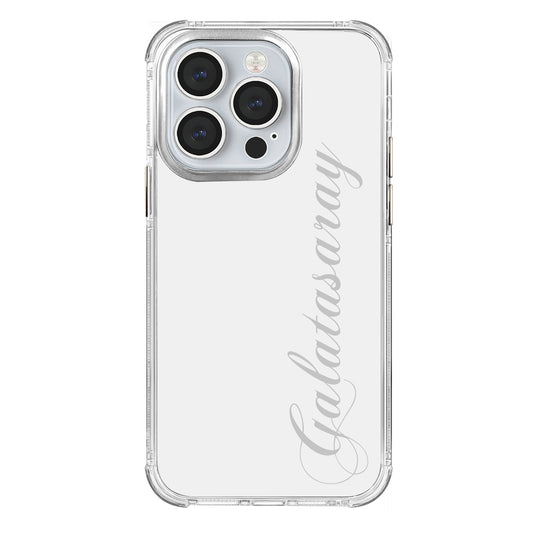 Galatasaray El Yazı Şeffaf iPhone 14 Pro Telefon Kılıfı