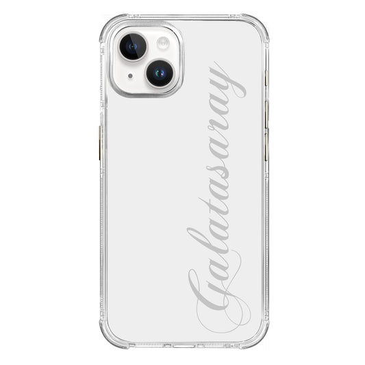 Galatasaray El Yazı Şeffaf iPhone 15 Pro Telefon Kılıfı