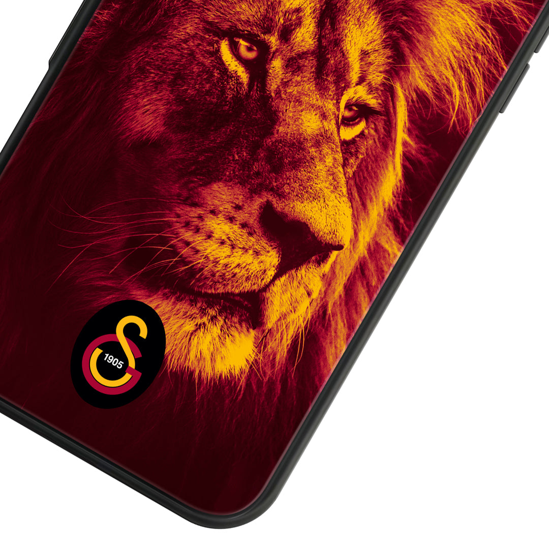 Galatasaray Enerji Aslan Cam Telefon Kılıfı