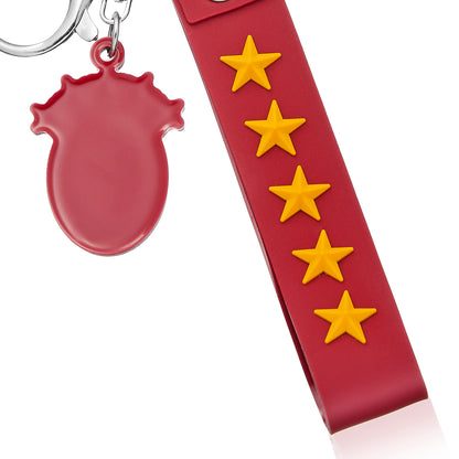 Galatasaray Kırmızı Charm Arma Silikon Anahtarlık