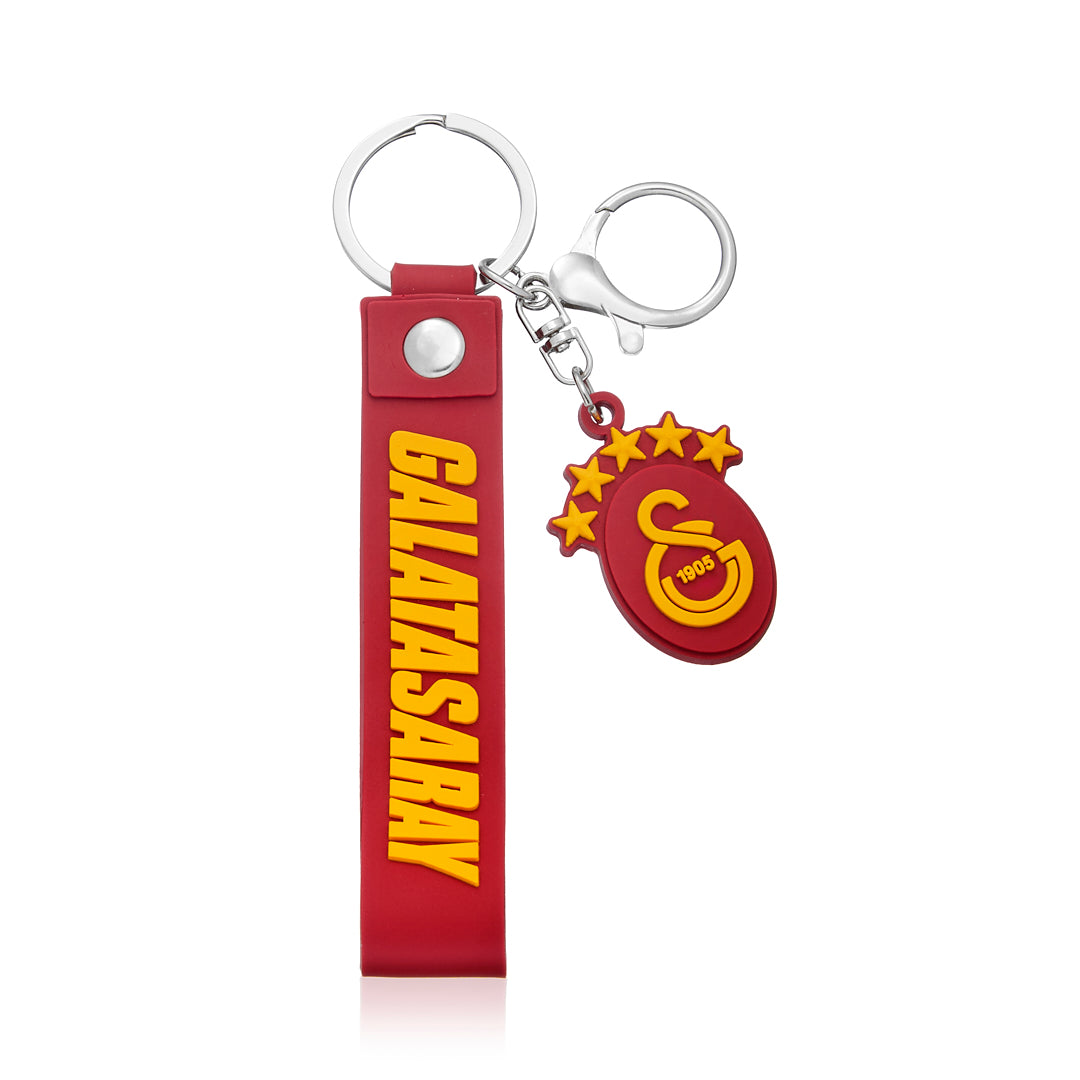 Galatasaray Kırmızı Charm Arma Silikon Anahtarlık