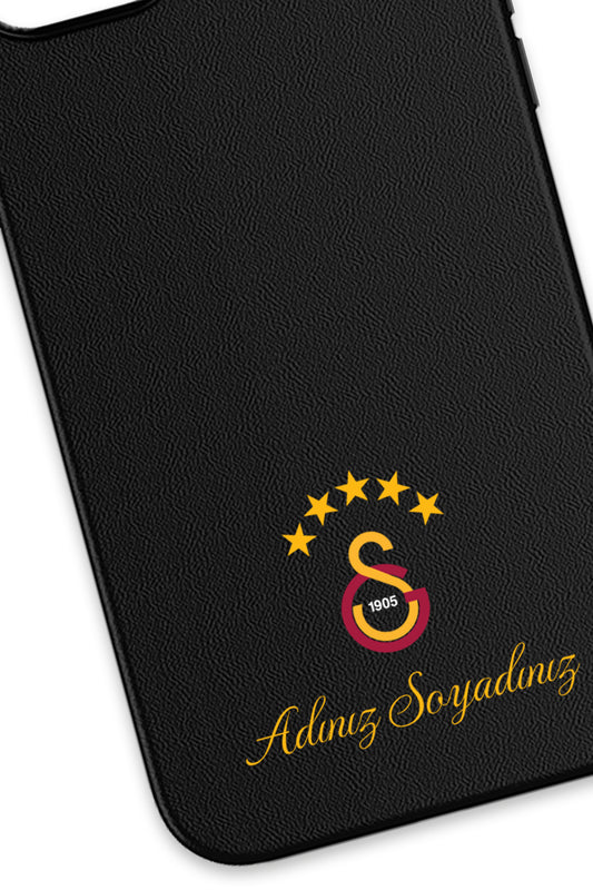 Galatasaray Kişiye Özel 5 Yıldız Arma Deri Magsafe Telefon Kılıfı
