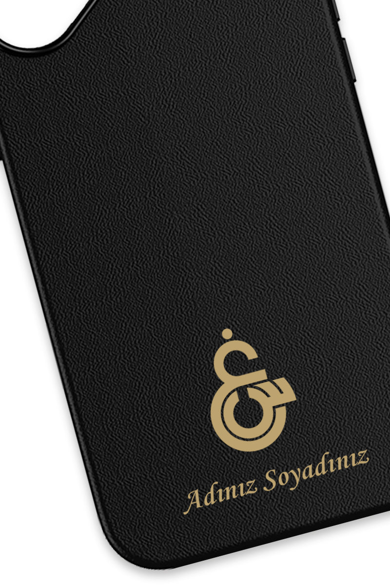 Galatasaray Kişiye Özel Gayin-Sin Arma iPhone 16 Deri Kılıf