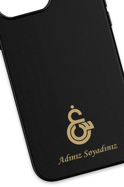 Galatasaray Kişiye Özel Gayin-Sin Arma iPhone 16 Pro Deri Kılıf