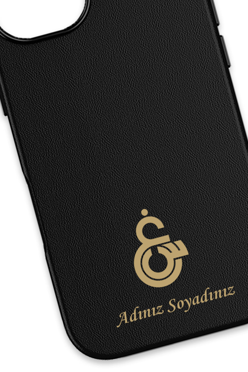 Galatasaray Kişiye Özel Gayin-Sin Arma iPhone 17 Deri Kılıf