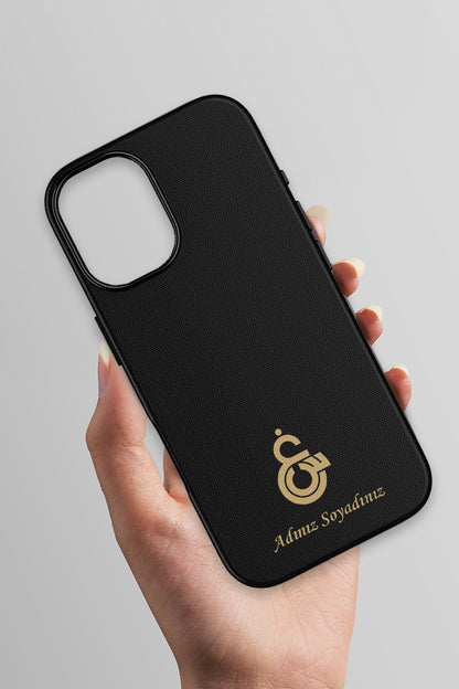 Galatasaray Kişiye Özel Gayin-Sin Arma iPhone 17 Deri Kılıf