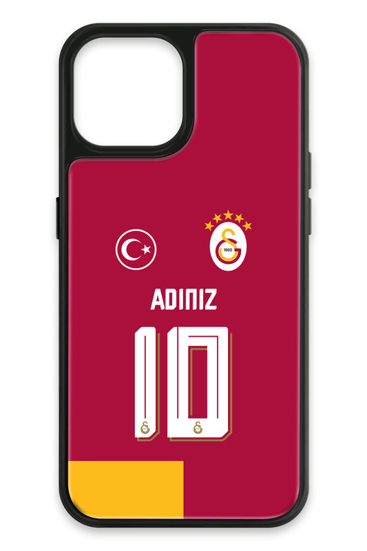 Galatasaray Kişiye Özel Parçalı Forma iPhone 13 Cam Telefon Kılıfı