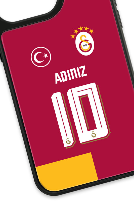 Galatasaray Kişiye Özel Parçalı Forma Cam Telefon Kılıfı