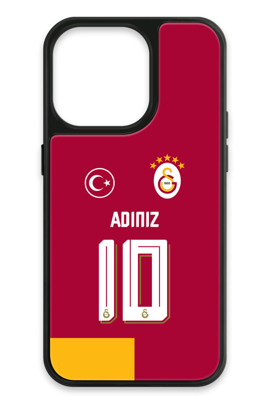 Galatasaray Kişiye Özel Parçalı Forma iPhone 14 Pro Cam Telefon Kılıfı