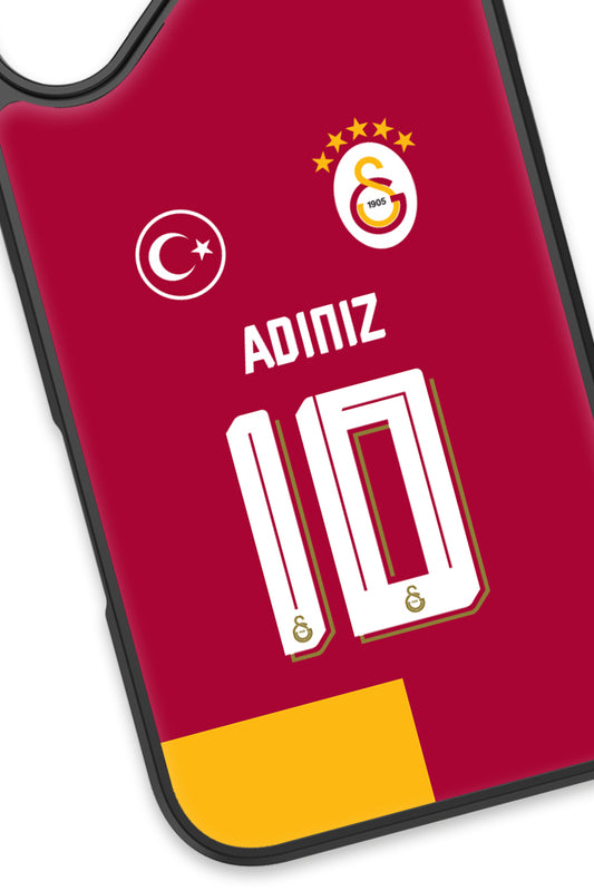 Galatasaray Kişiye Özel Parçalı Forma Cam Telefon Kılıfı