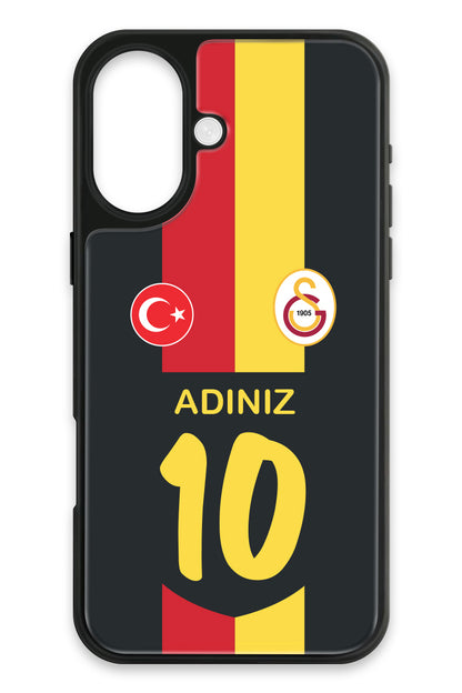 Galatasaray Kişiye Özel Retro 1998-1999 Forma iPhone 16 Cam Telefon Kılıfı