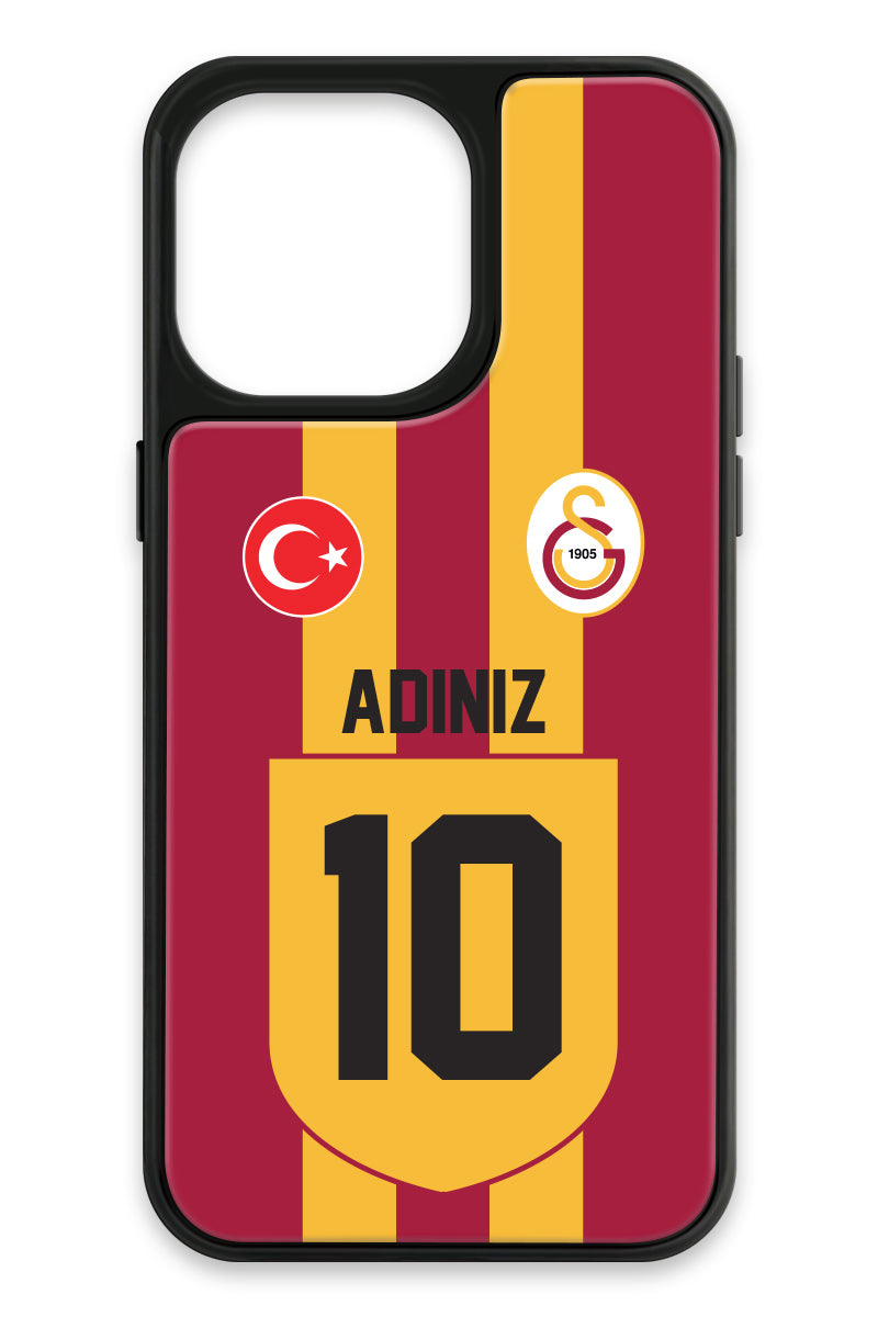 Galatasaray Kişiye Özel Retro 1999-2000 Forma iPhone 14 Pro Max Cam Telefon Kılıfı