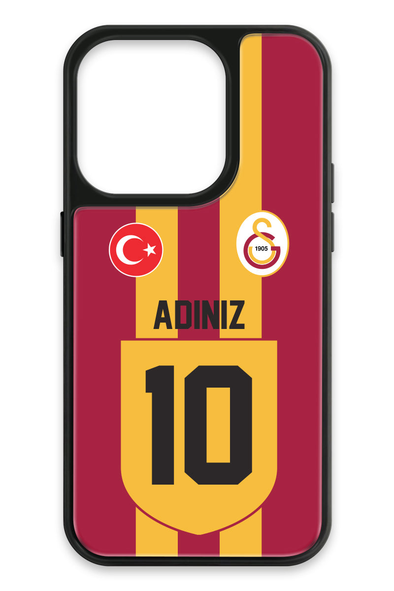 Galatasaray Kişiye Özel Retro 1999-2000 Forma iPhone 15 Pro Cam Telefon Kılıfı