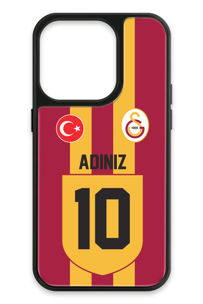Galatasaray Kişiye Özel Retro 1999-2000 Forma iPhone 15 Pro Cam Telefon Kılıfı