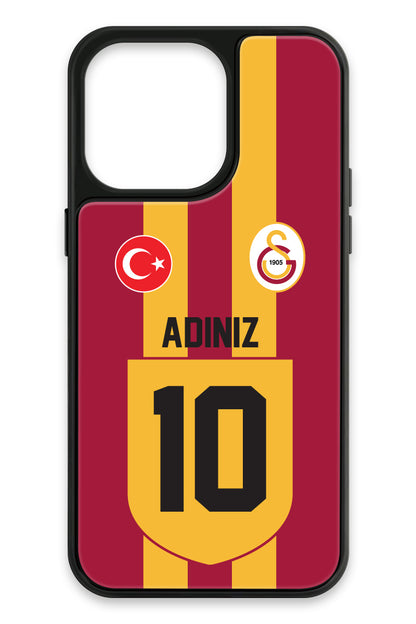 Galatasaray Kişiye Özel Retro 1999-2000 Forma iPhone 15 Pro Max Cam Telefon Kılıfı
