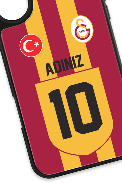 Galatasaray Kişiye Özel Retro 1999-2000 Forma iPhone 16 Cam Kılıf