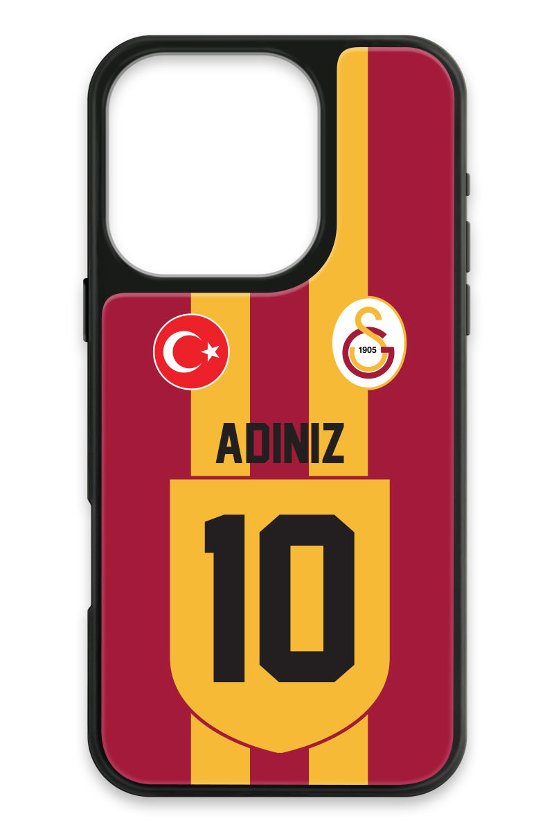 Galatasaray Kişiye Özel Retro 1999-2000 Forma iPhone 16 Pro Cam Telefon Kılıfı