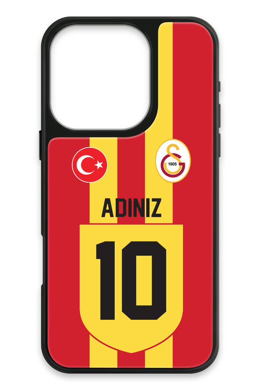 Galatasaray Kişiye Özel Retro 1999-2000 Forma iPhone 16 Pro Cam Telefon Kılıfı