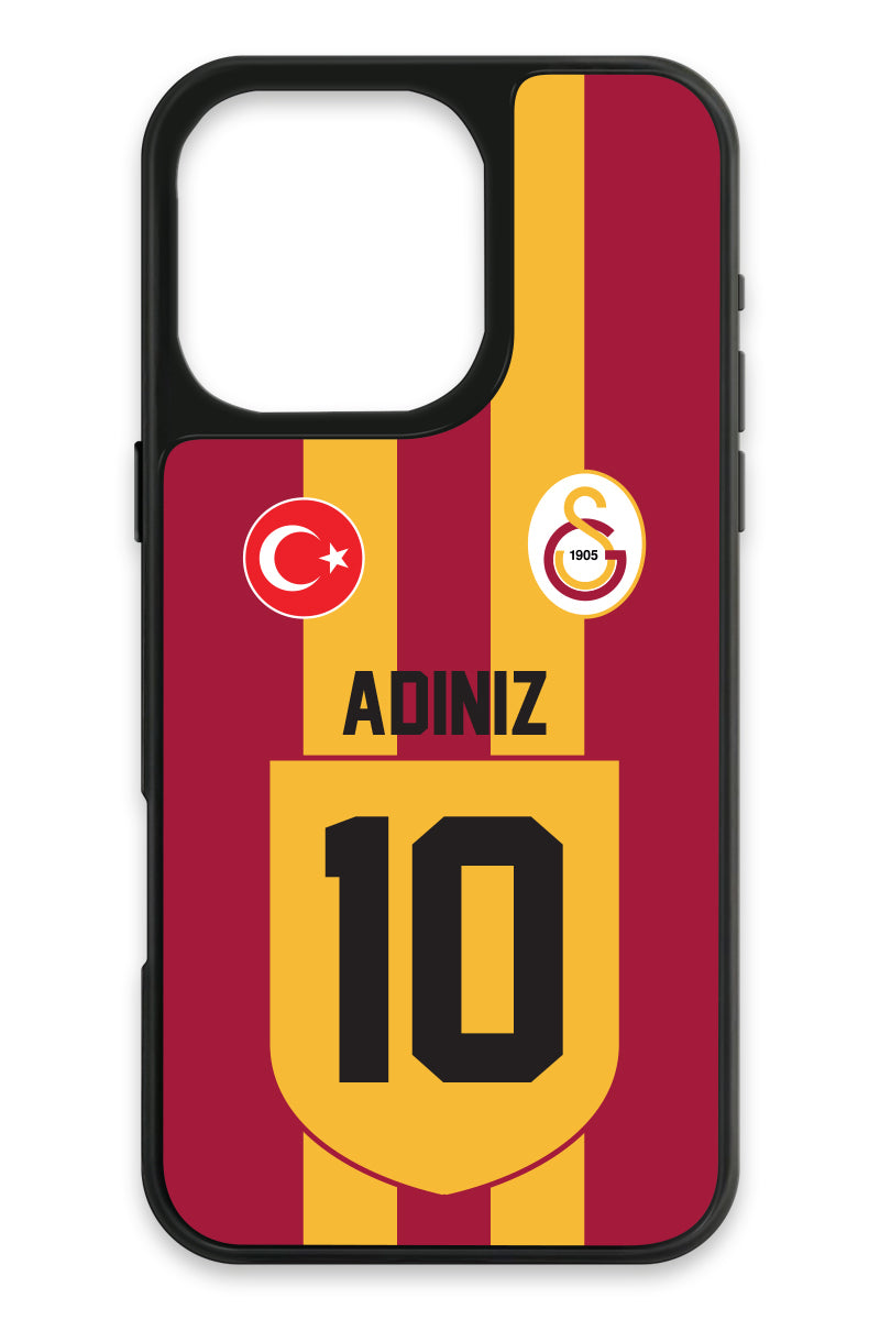 Galatasaray Kişiye Özel Retro 1999-2000 Forma iPhone 16 Pro Max Cam Telefon Kılıfı