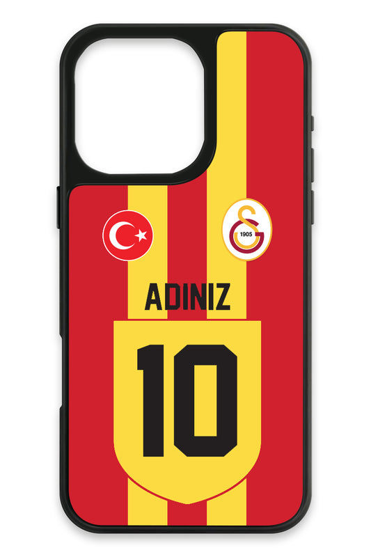 Galatasaray Kişiye Özel Retro 1999-2000 Forma iPhone 16 Pro Max Cam Telefon Kılıfı