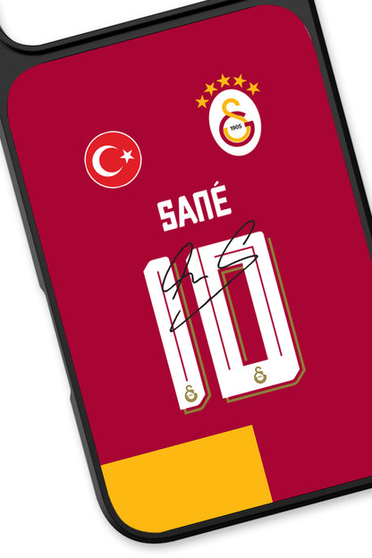 Galatasaray Leroy Sané 10 Forma İmzalı iPhone 18 Pro Max Cam Kılıf